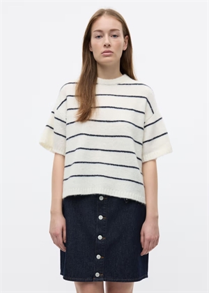 Ennaples ss knit 7278 Gardenia/Navy Blazer Envii 